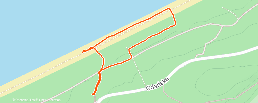 Map of the activity, Lunch Walk
