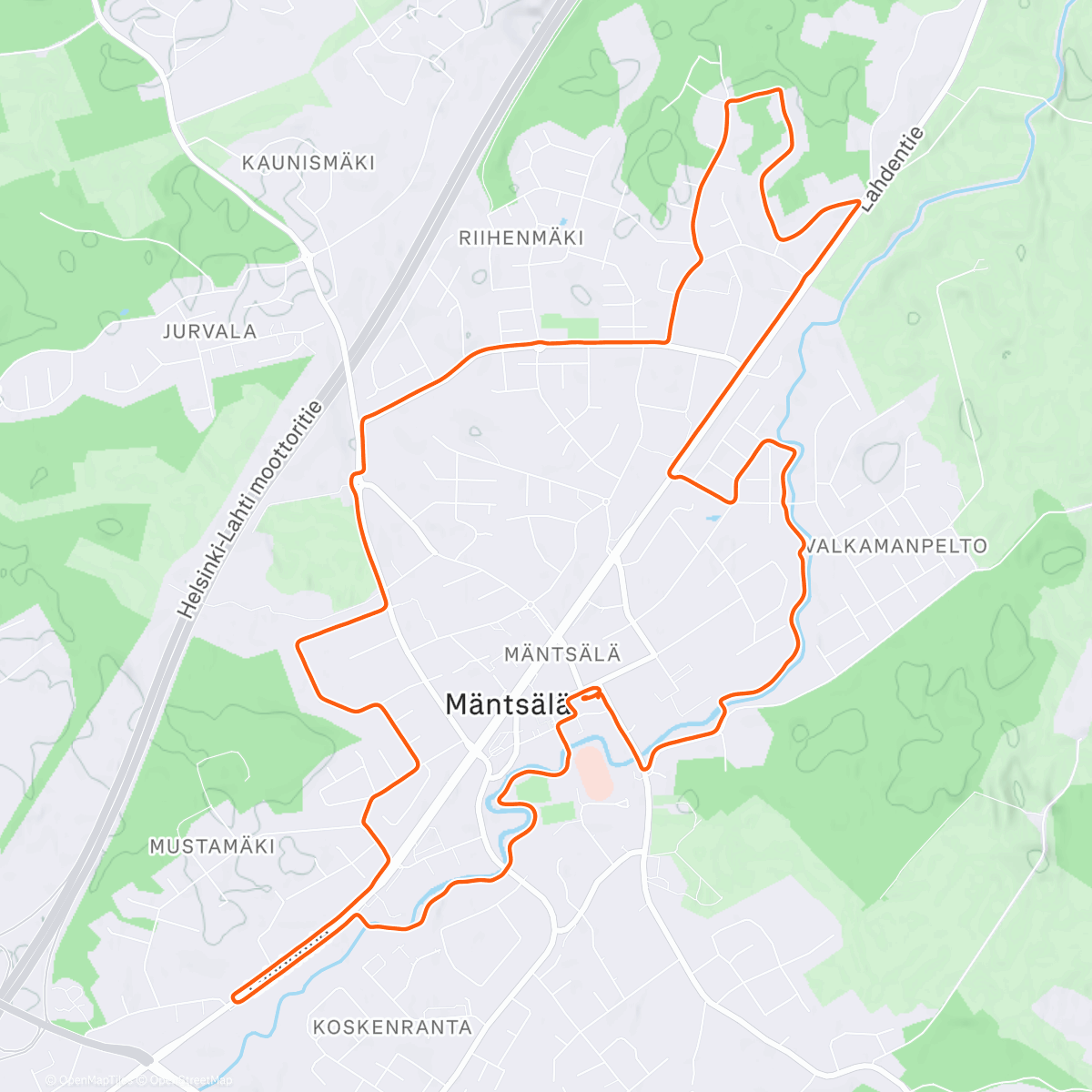 Map of the activity, IM kisavauhtinen