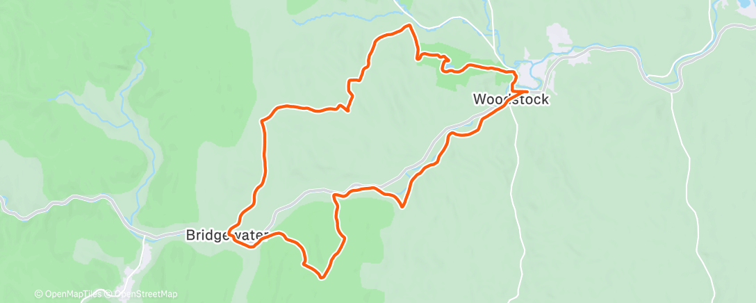 Map of the activity, A walk in the woods, DDRC style