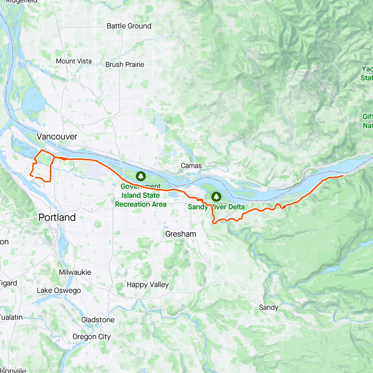 Map of the activity, Falls with Hep.
