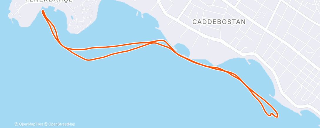 Map of the activity, Morning Row