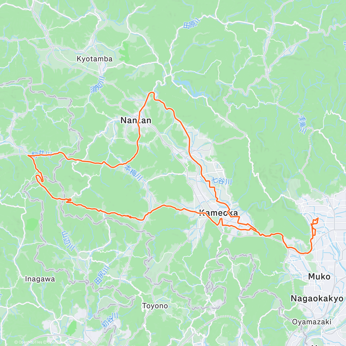 Map of the activity, ぽかぽか冬ライド⛄️