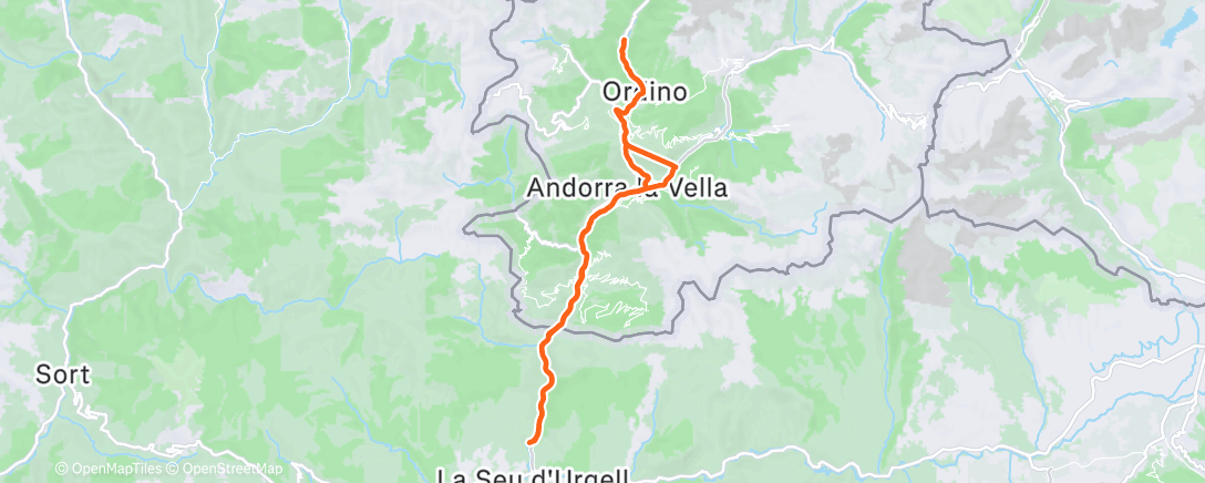 Map of the activity, Morning Ride