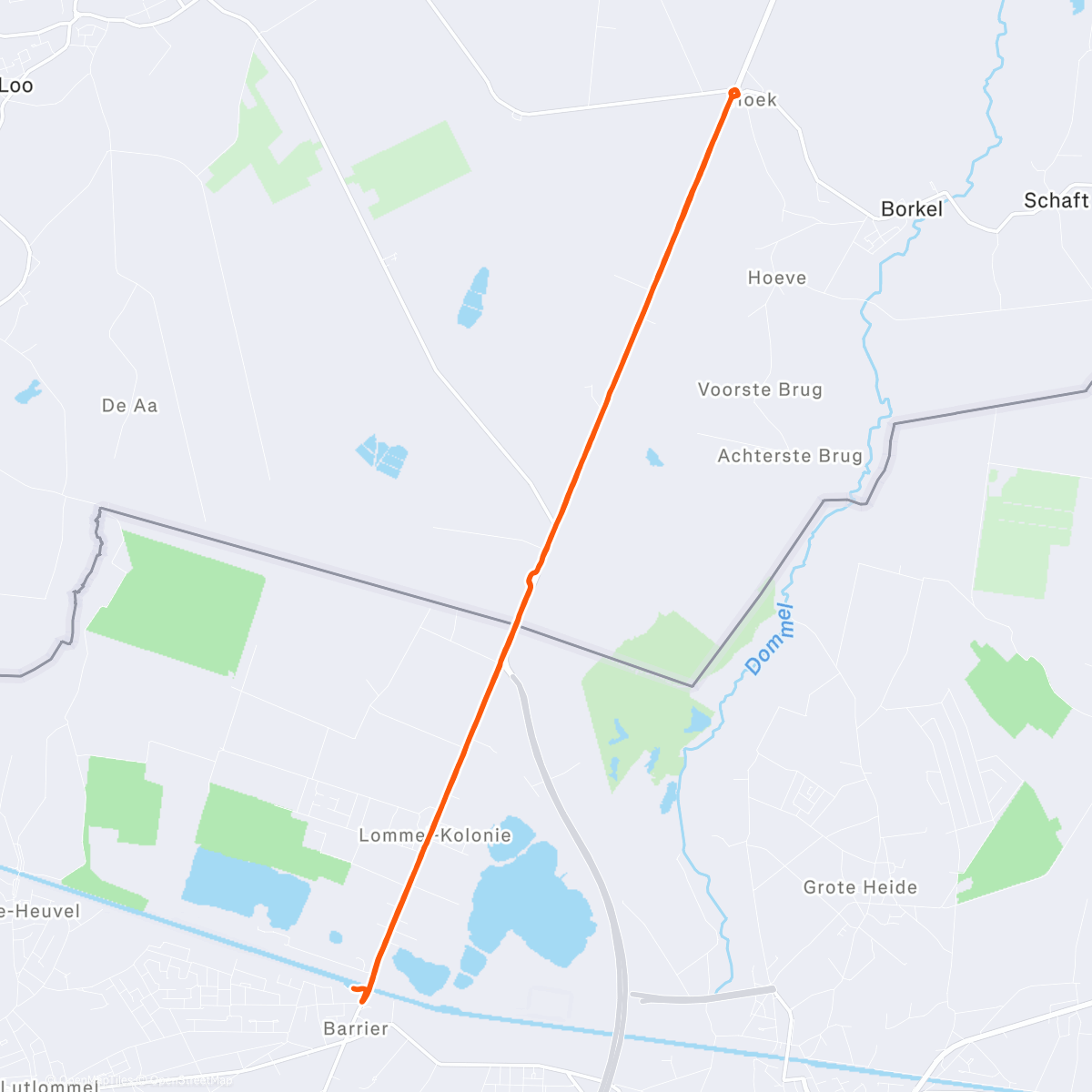 Map of the activity, Marathontempo