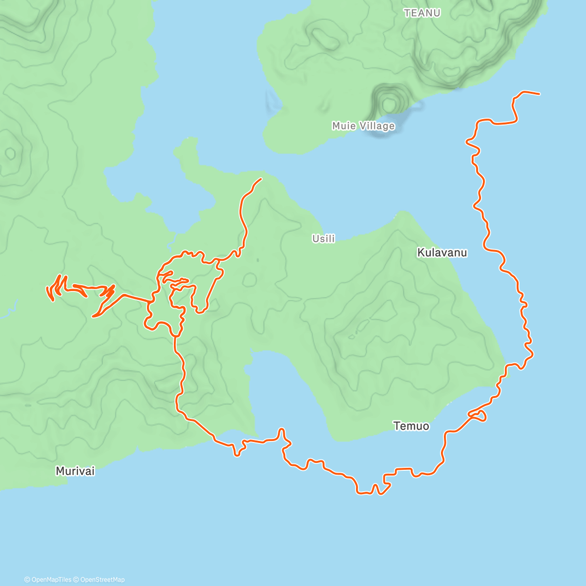 Map of the activity, pico de azucar