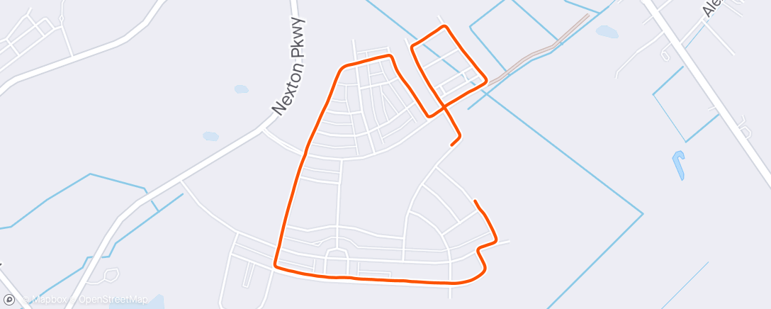 Map of the activity, ride with Avery