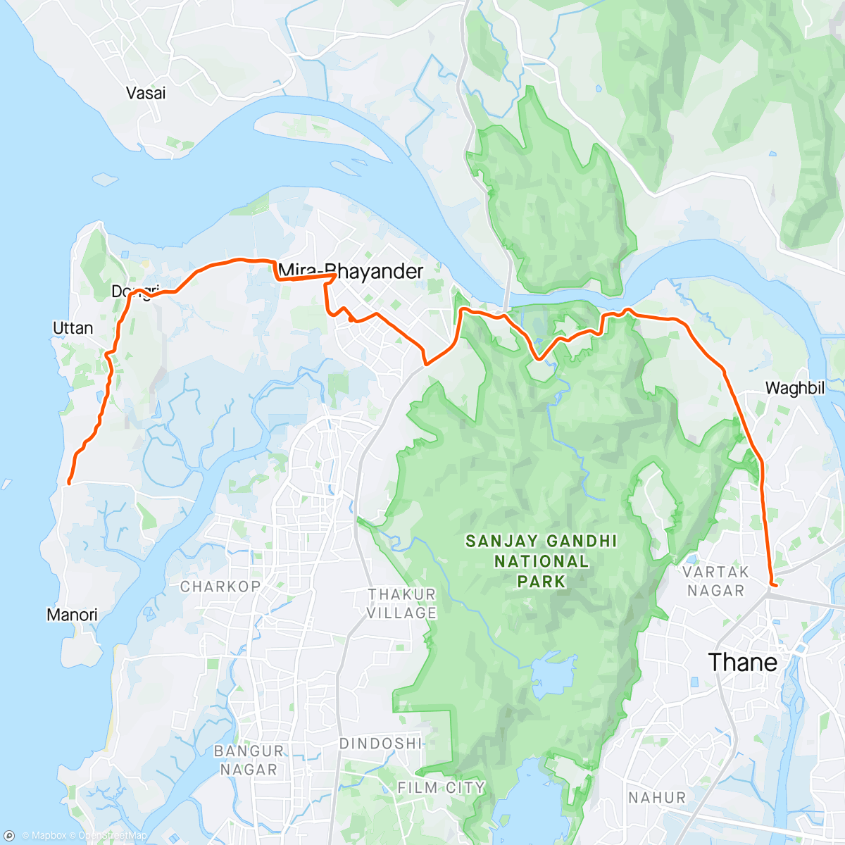 Map of the activity, Morning Cyclothon Wokhardt-2024 Ride 🏔️...🚴