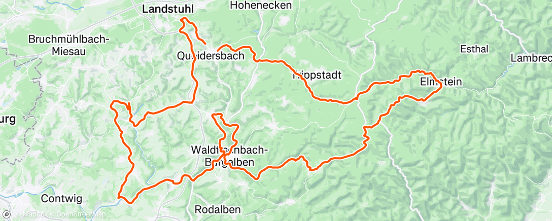 Map of the activity, Fahrt am Morgen