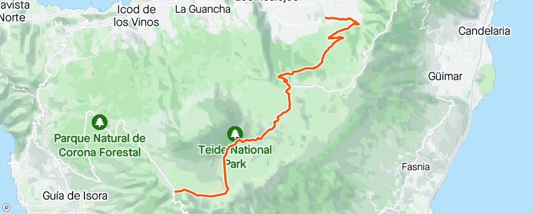 Map of the activity, Teide jour 5 🌋