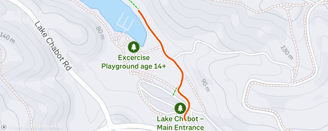 Map of the activity, Afternoon Walk