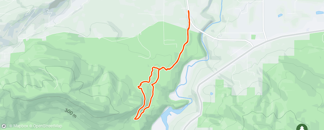 Map of the activity, Evening Trail Run