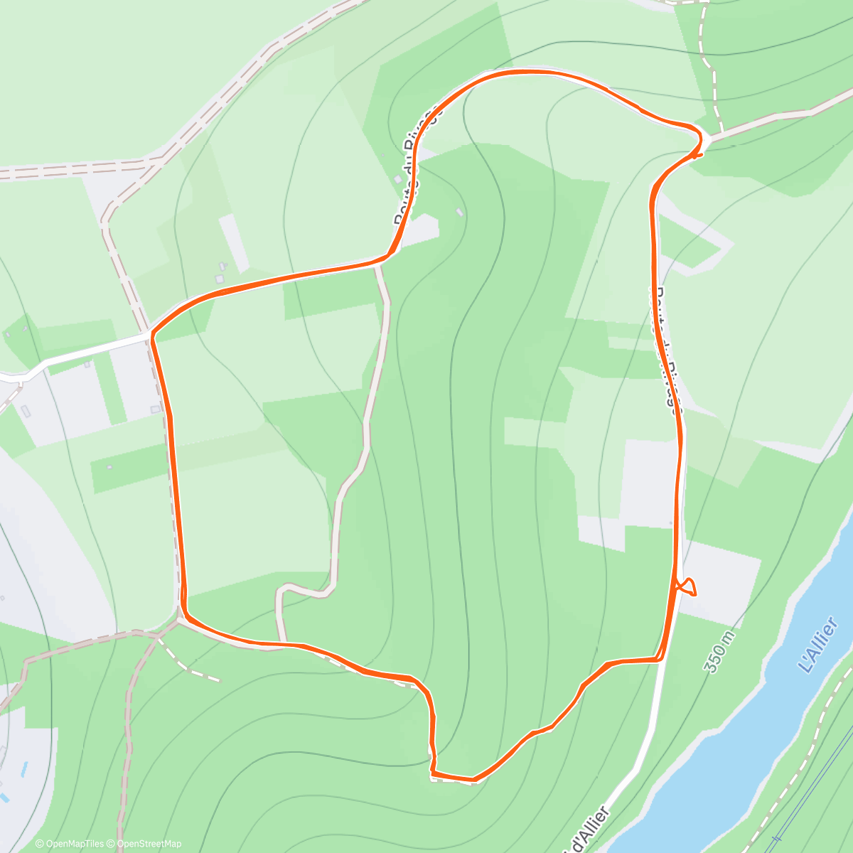 Карта физической активности (By night)