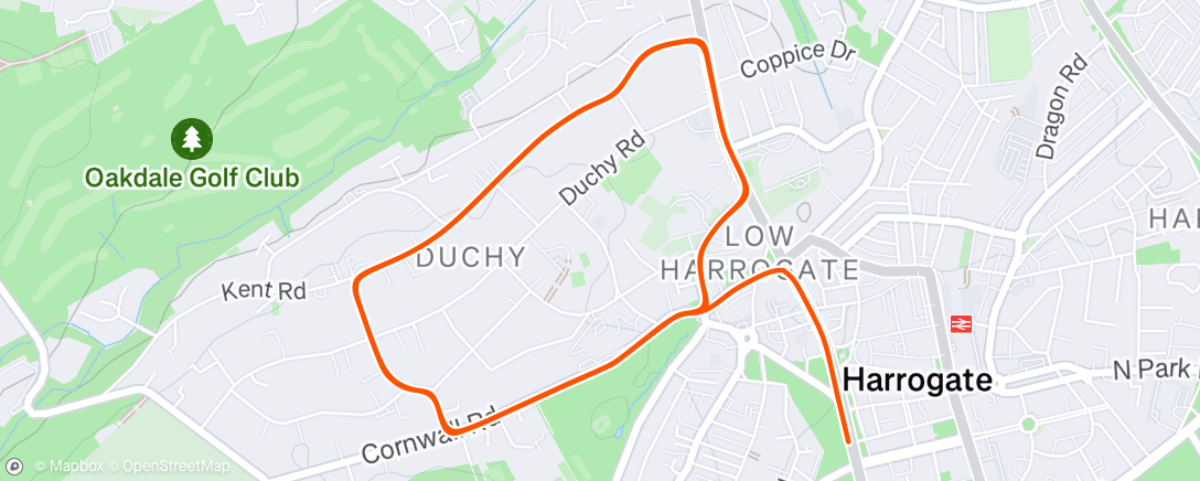 Map of the activity, Zwift - Wave Rider on Duchy Estate in Yorkshire