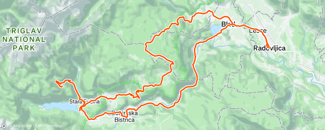Map of the activity, Morning Ride