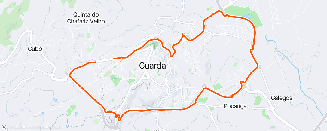 アクティビティ「Passeio na Guarda」の地図