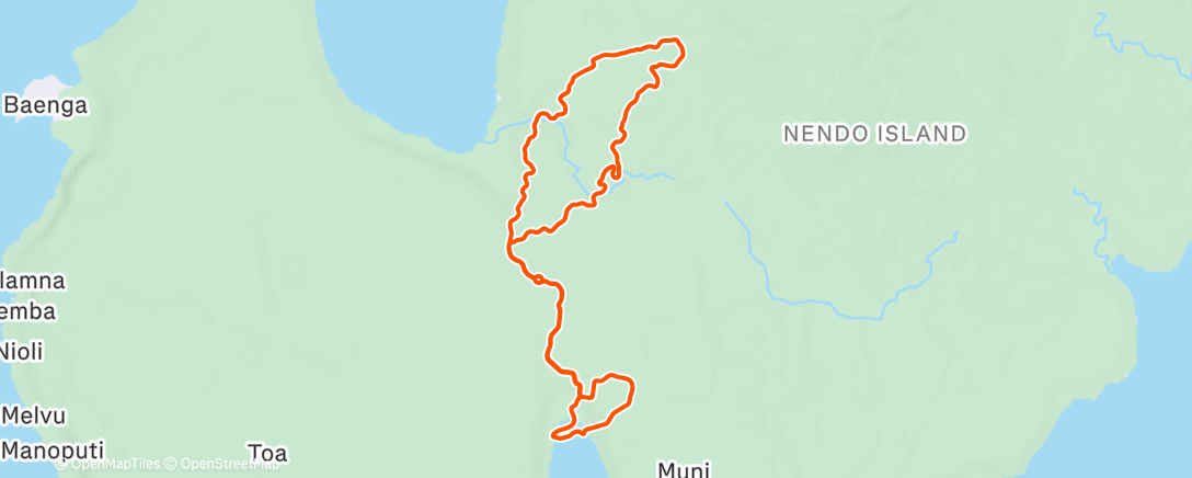 Map of the activity, Zwift - Garmin UNBOUND Gravel Training Plan | Pounding Sand on Red Zone Repeats in Makuri Islands