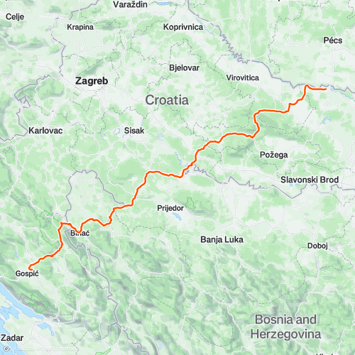 gospić-donji miholjac | 363.6 km Road Cycling Route on Strava