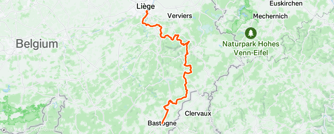 Map of the activity, Afternoon Ride