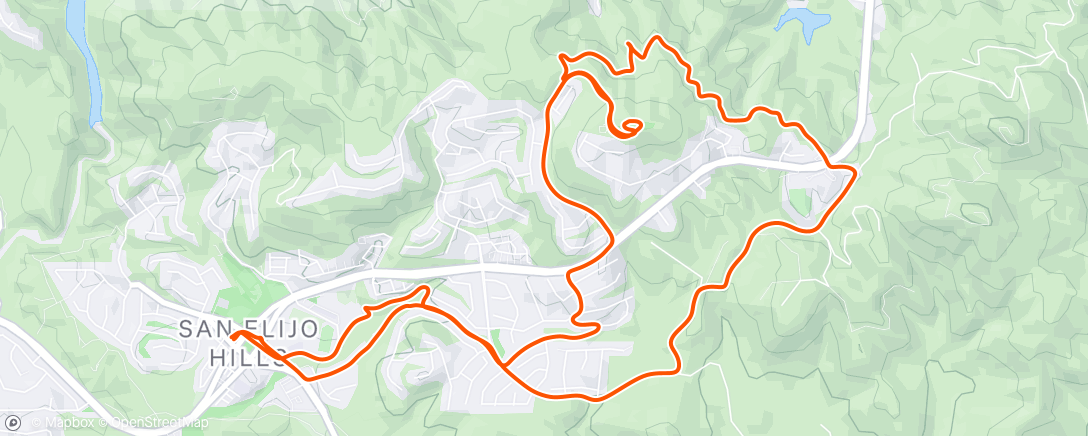 Map of the activity, Evening Gravel Ride