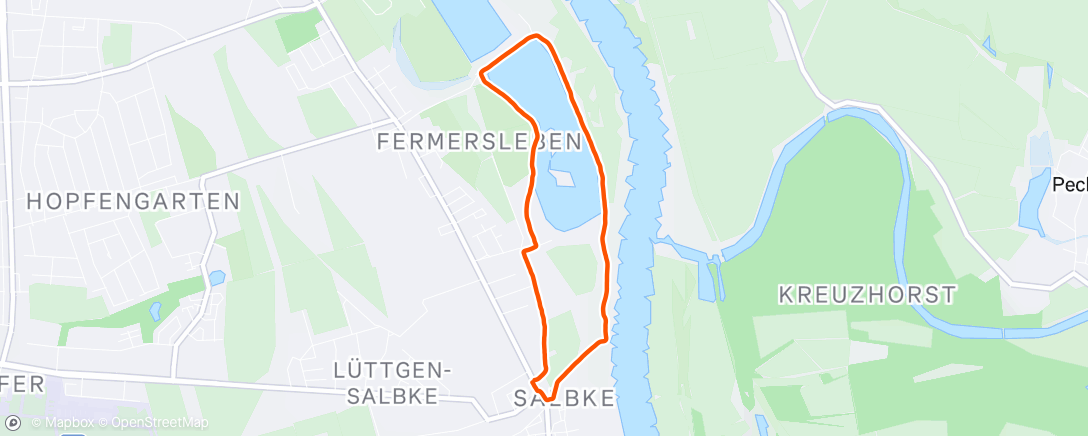 Map of the activity, Spaziergang am Nachmittag