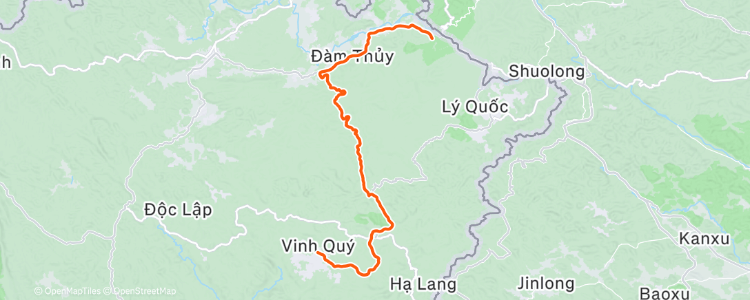 Карта физической активности (Afternoon Ride)