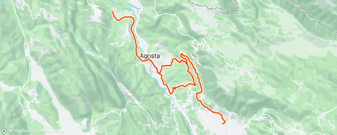 Mapa da atividade, Sessione di mountain biking pomeridiana