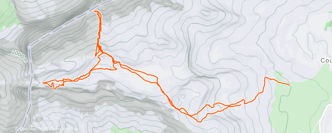 Карта физической активности (Vallon et col des Aiguilles)