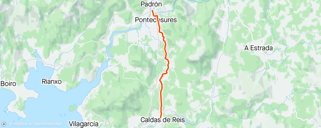 「Camino de Santiago Etapa 4: Caldas de Reis - Padrón」活動的地圖
