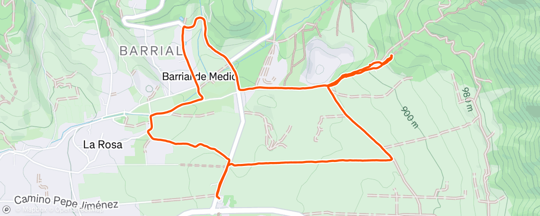 Map of the activity, Parque National de la Caldera de Taburiente