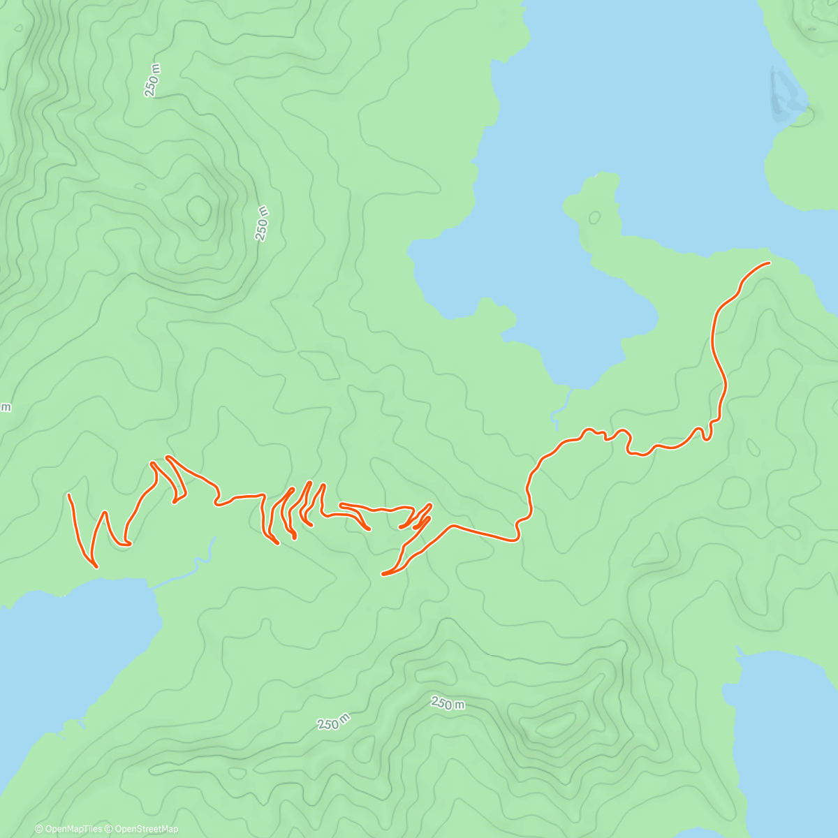 Map of the activity, Zwift - Road to Sky in Watopia