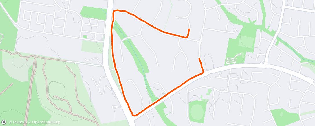 Karte der Aktivität „Evening Run”