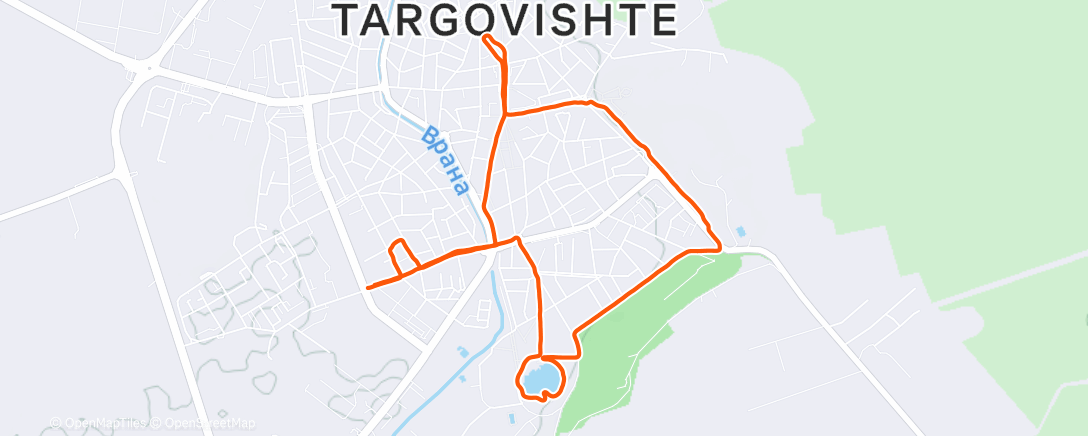 Map of the activity, Сарми Trail 2025