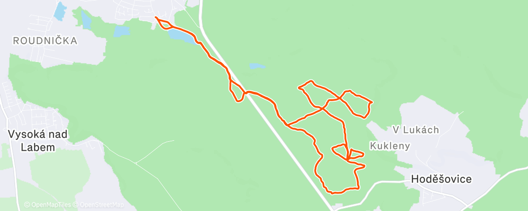 Map of the activity, O intervals