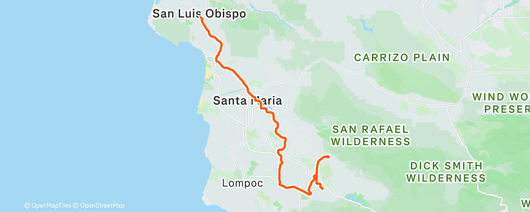 Map of the activity, Morning Ride
