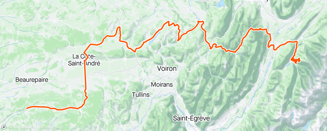 Map of the activity, Dauphine - Stage 6