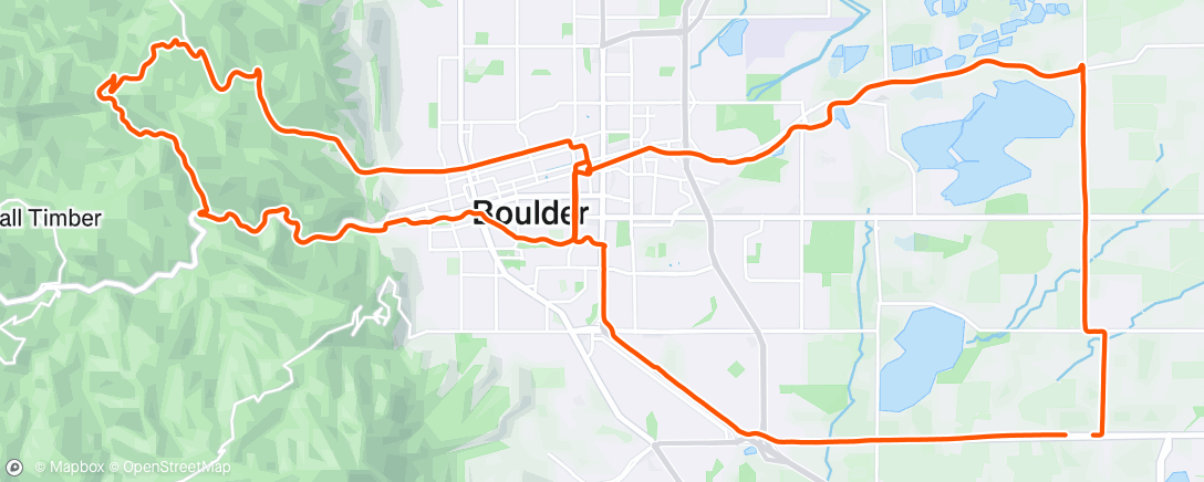 Map of the activity, Lunch Ride
