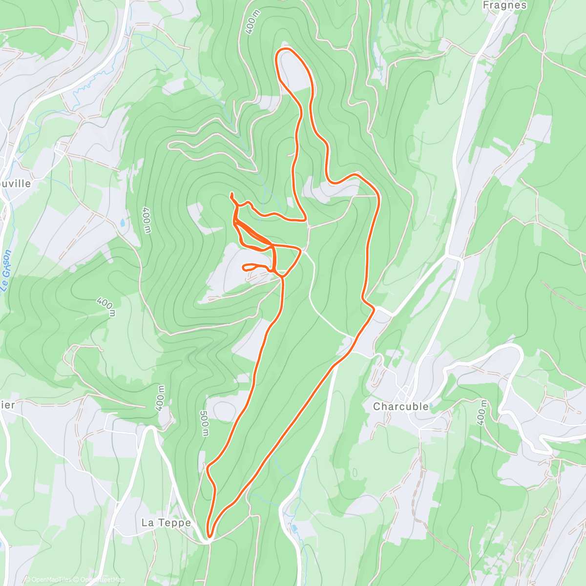Map of the activity, Autour du MSR