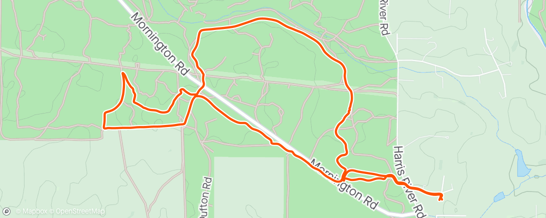 アクティビティ「Collie Trail Runners Thursday Night Trot」の地図