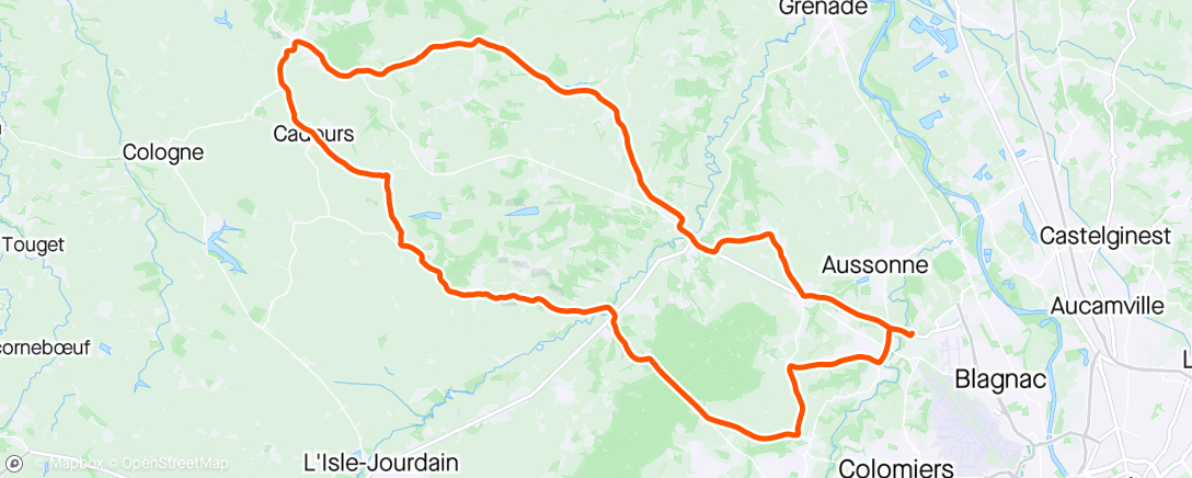Map of the activity, Morning Ride with Ross