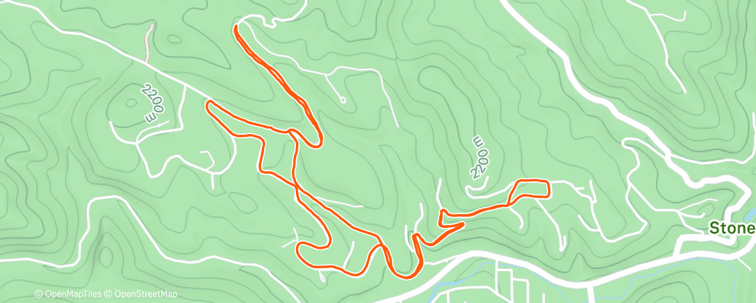 Map of the activity, Lunch Run