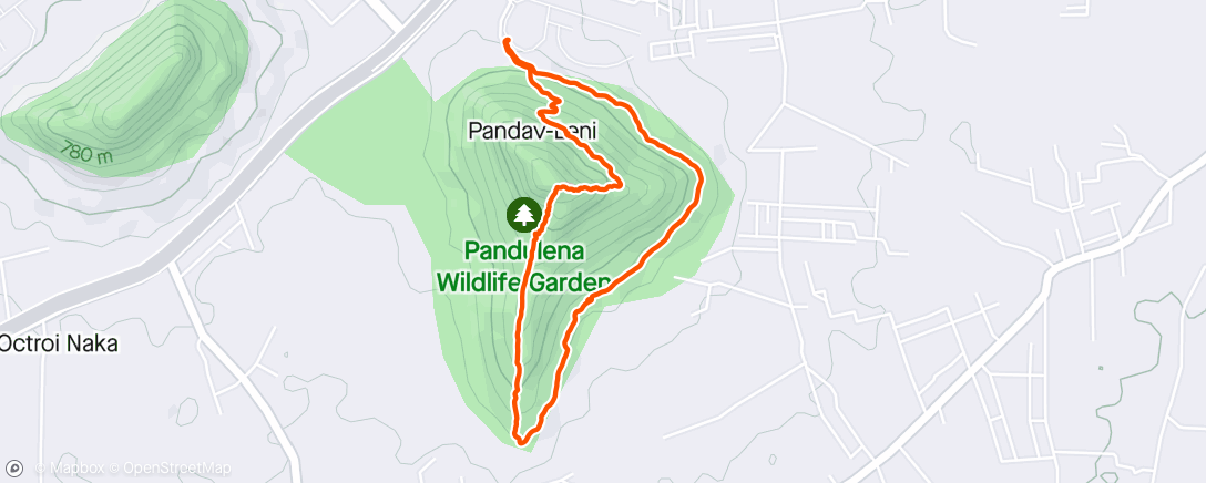 活动地图，May Hike Challenge Day 7 Pandavleni Hike
