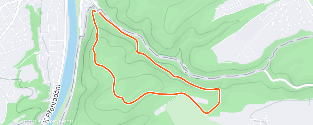 Map of the activity, Lunch Run