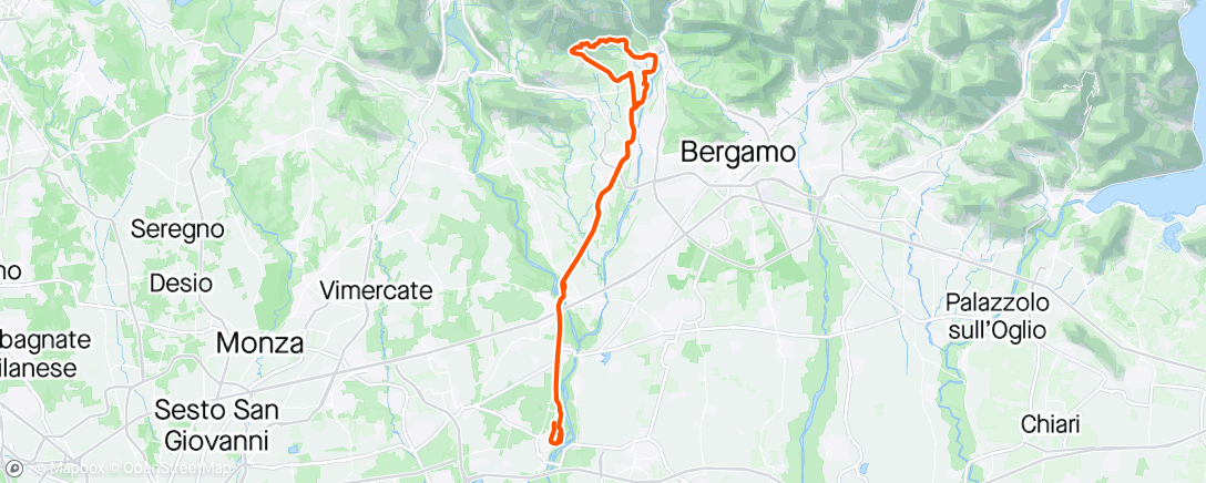 Map of the activity, Albenza Panoramica/Casucco⛳➡️🍵