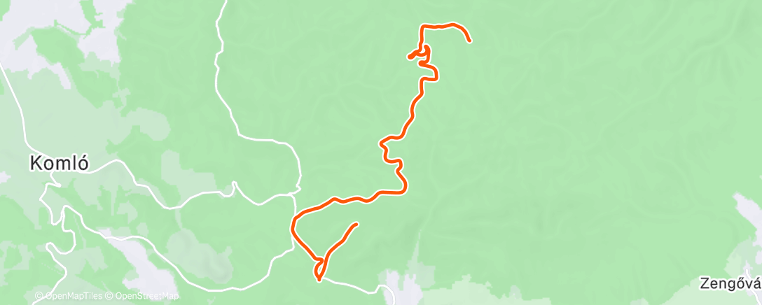 Map of the activity, Morning Workout