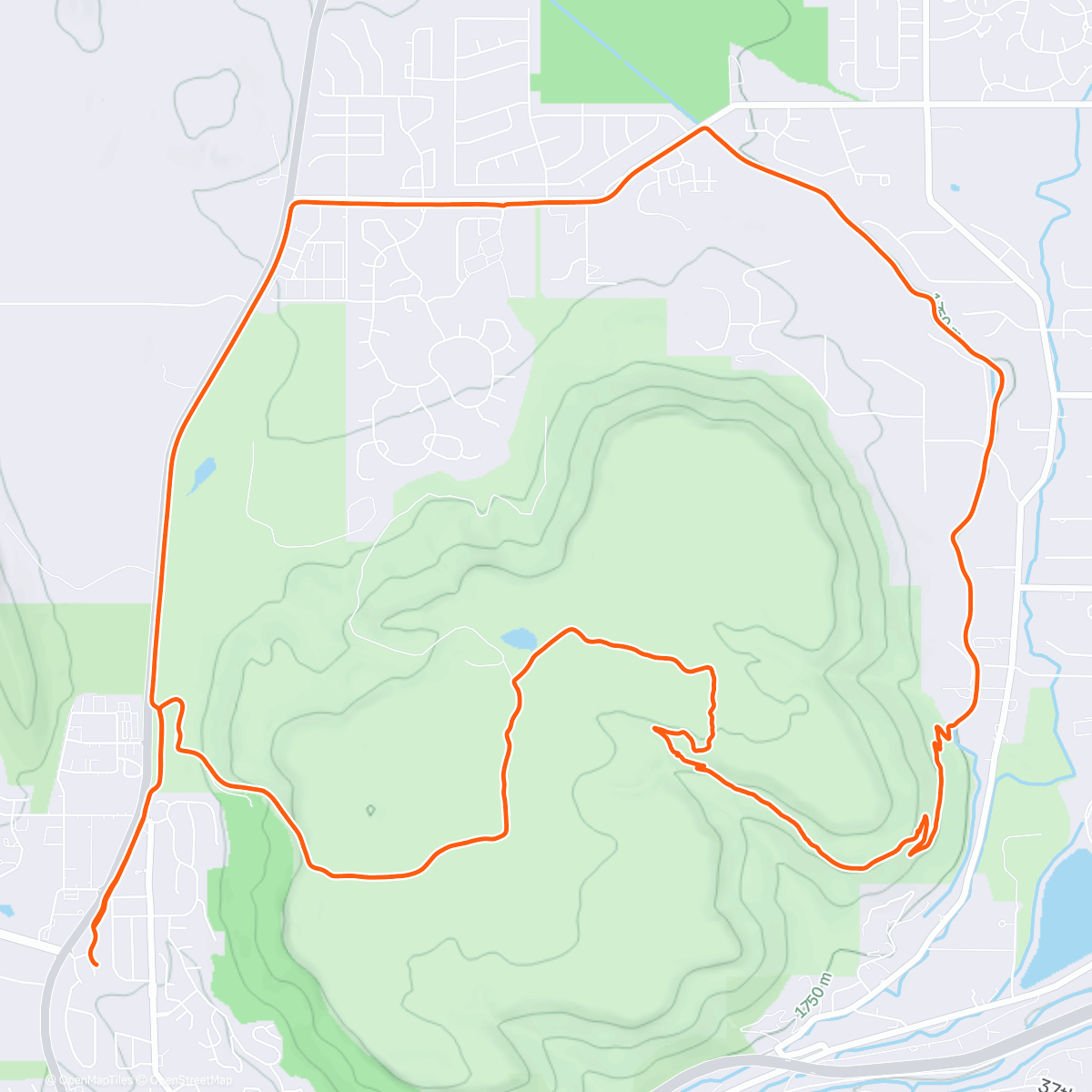 Map of the activity, Post flight spin