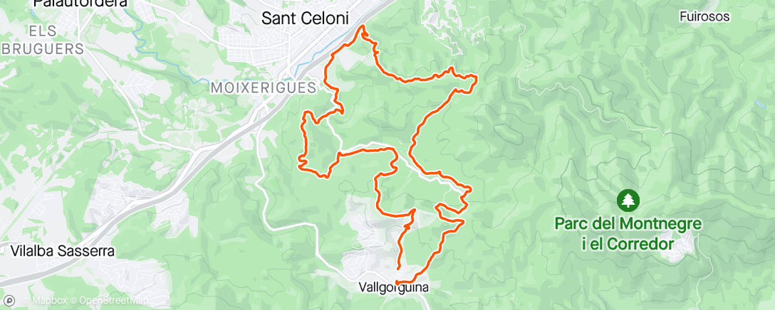 Map of the activity, Trail Run | XTrail "Vallgeorgina"