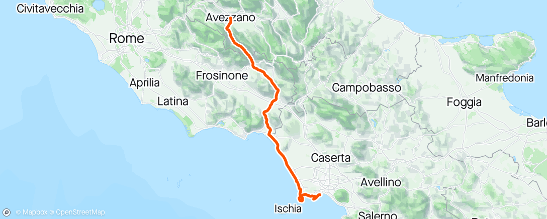 Map of the activity, Giro d'Italia stage 9🇮🇹