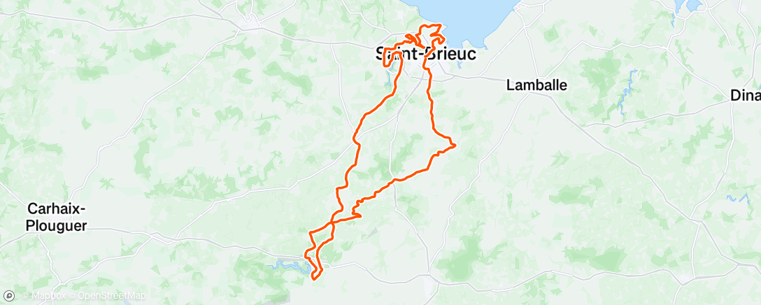 Map of the activity, Morning Ride