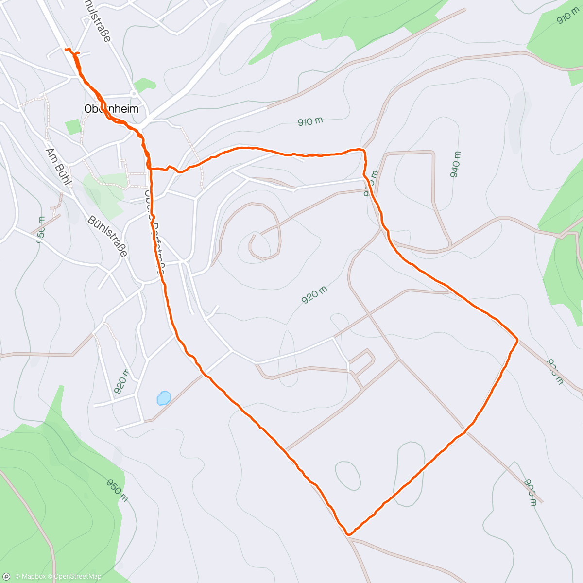 Map of the activity, Spaziergang
