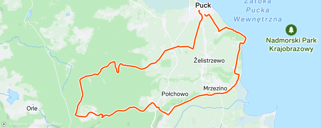 Map of the activity, Afternoon Ride